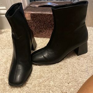 Black ankle boots